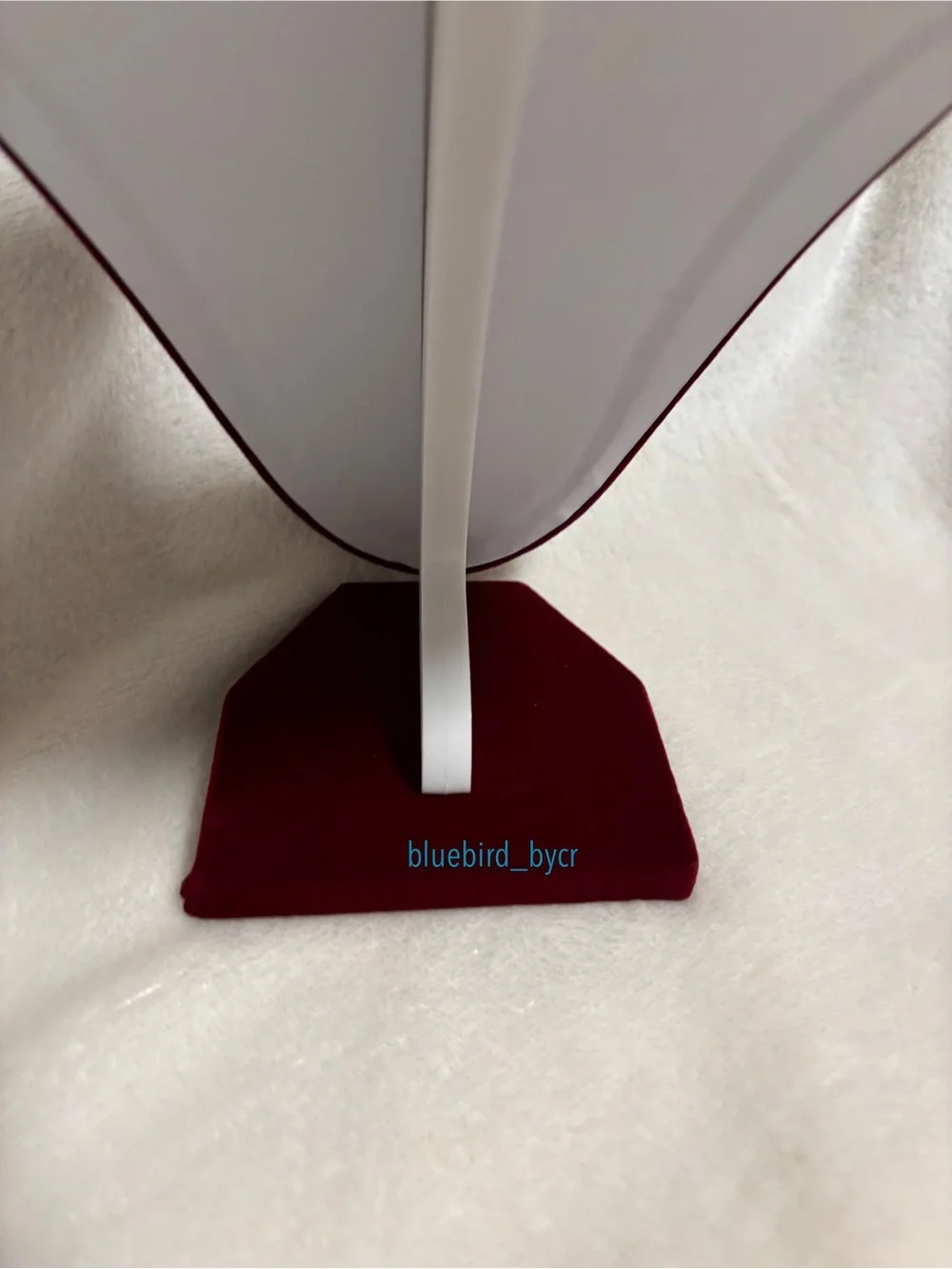 Velvet NWOT Necklace Display Bust in Burgundy